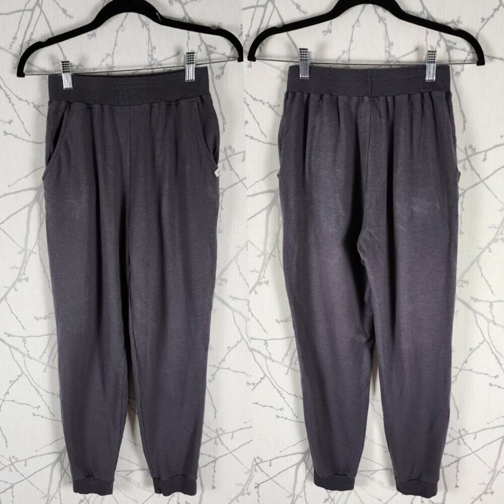 Pure Balanxed Gray Bamboo Blend High Rise Pull On Joggers
